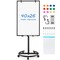 Costway Mobile Whiteboard 40'' x 26'' Height Adjustable Magnetic Dry Erase Board with Stand